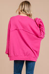 Ces Femme Exposed Seam Long Sleeve Sweatshirt