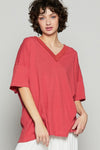 POL V-Neck Half Sleeve T-Shirt