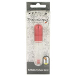 Mini Travel Refillable Spray with Cap Refills from Any Fragrance Bottle (Red) .135 oz