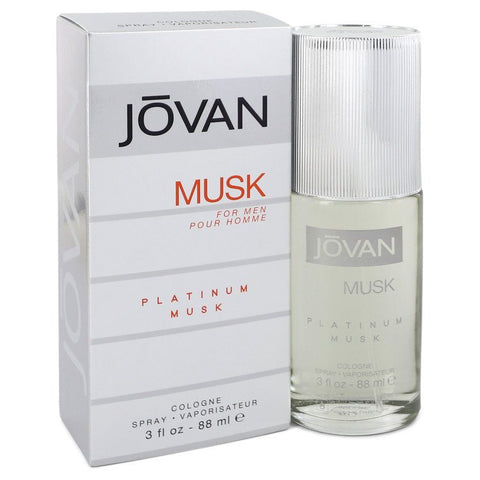 Jovan Platinum Musk by Jovan Cologne Spray (unboxed) 3 oz for Men