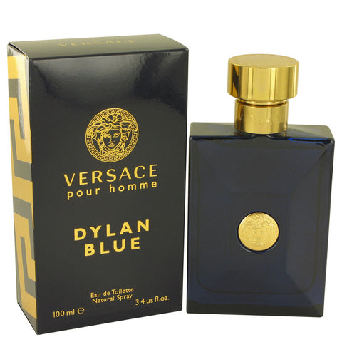 Versace Pour Homme Dylan Blue by Versace Gift Set -- 3.4 oz Eau de Toilette Spray + 3.4 oz Shower Gel for Men